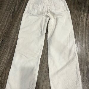 Reformation Ivory Corduroy Jeans